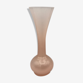 Vase soliflore en verre opaline rose 16,5 cm