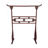 Chinese lacquered clothing holder