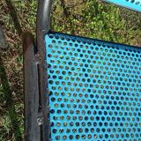 Openwork metal chair