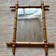 Miroir vintage en bois tourné