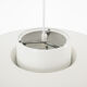 Medium white Verona lamp by Svend Middelboe for Nordisk Solar