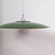 Large green industrial workshop pendant light 50 cm, ceramic socket