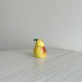Salière en forme de poire en céramique jaune