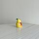 Yellow ceramic pear-shaped salt shaker