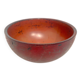 Coupe ancienne japonaise en bois laqué rouge