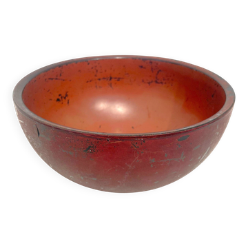 Vintage Japanese red lacquered cup