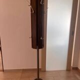 Porte-manteau scandinave en palissandre et aluminium, design milieu du siècle - années 1960