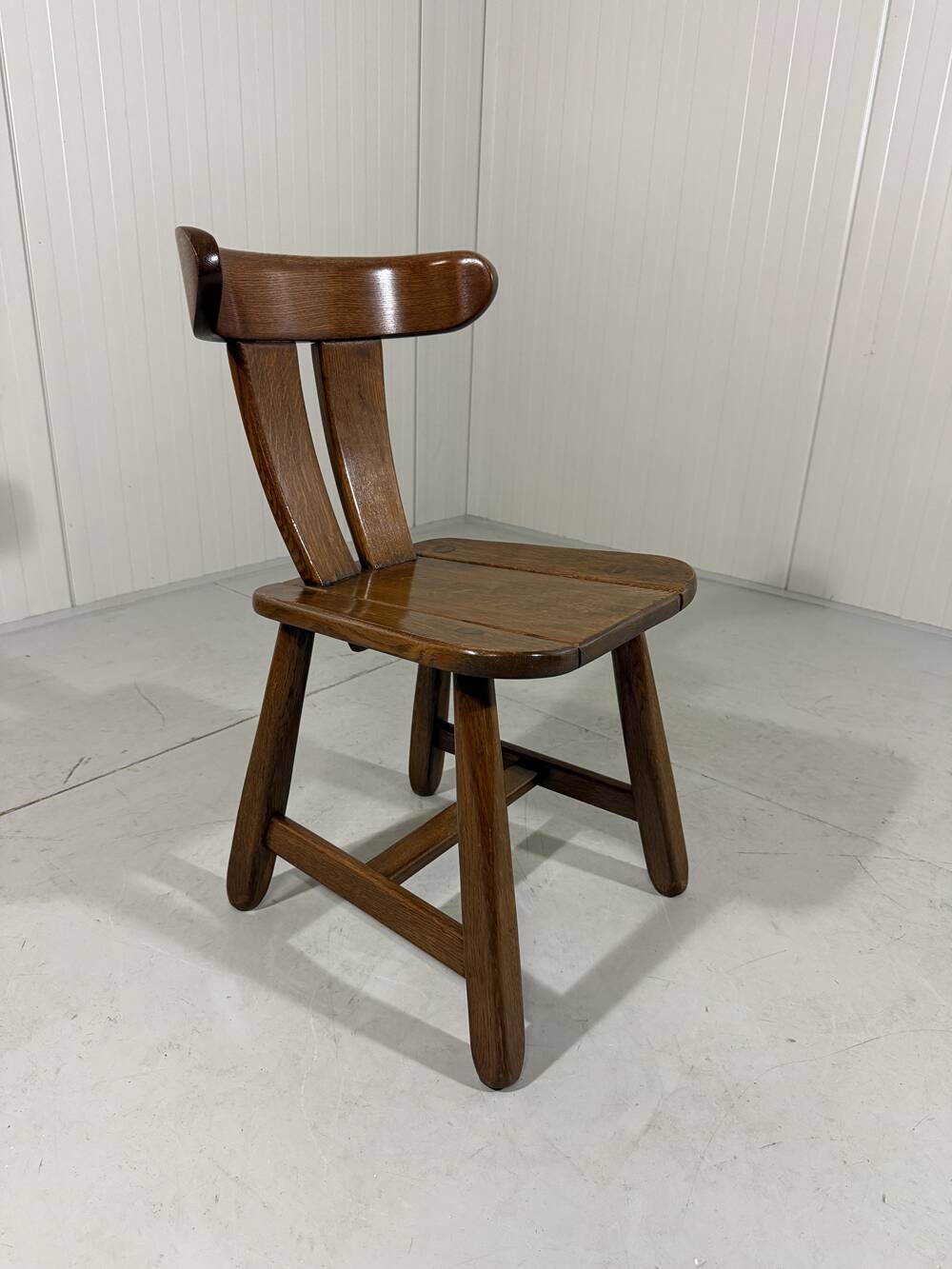Brutalist oak dining chairs 1970’s