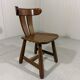 Brutalist oak dining chairs 1970’s