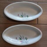 Ravier floral porcelain Jenny Sarreguemines