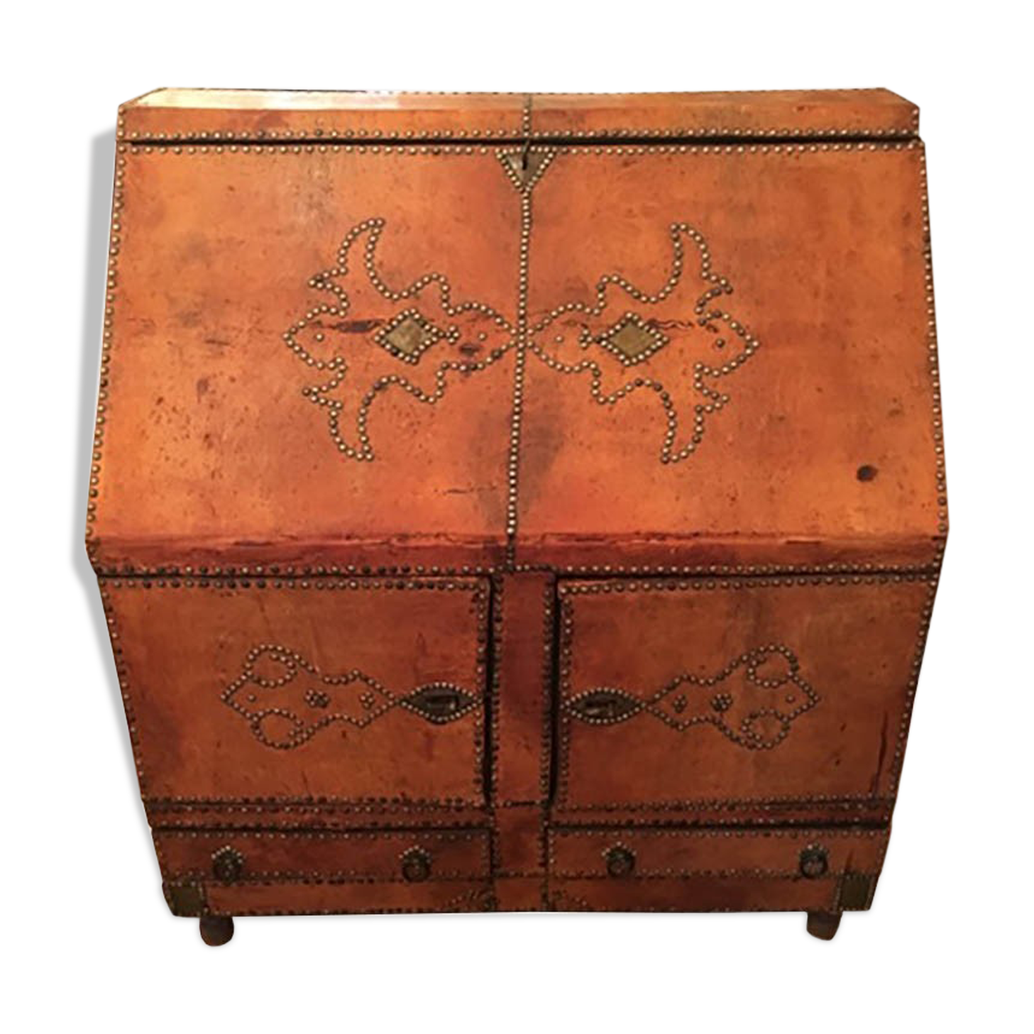 Secretary of the 19th century french leather