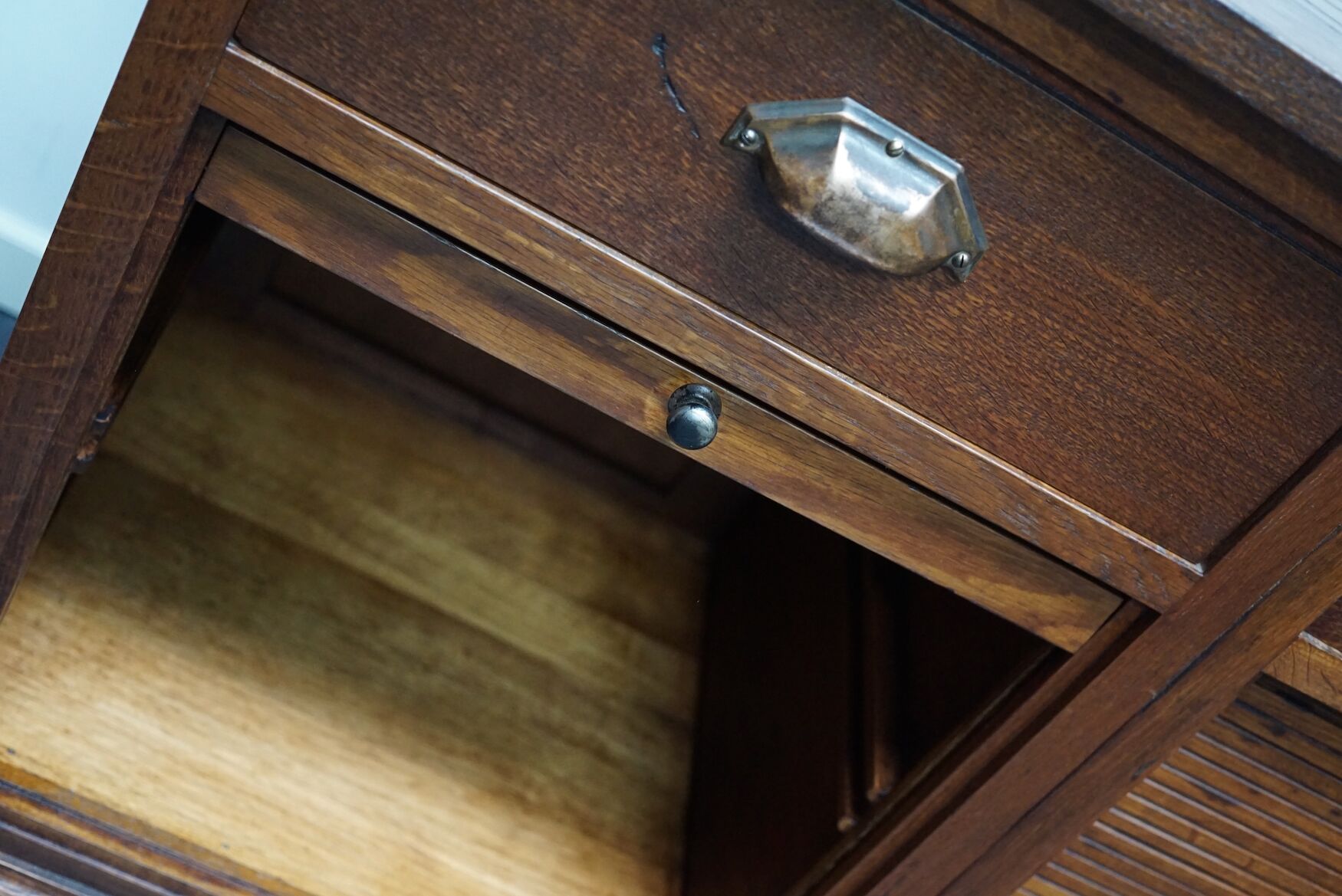 Dutch oak sideboard filing cabinet, 1930s