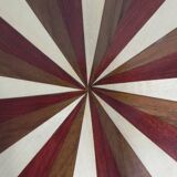 Art Deco style table with different types of inlaid wood