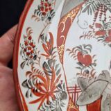 Antique Kutani porcelain plate (Meiji period, 19th century)