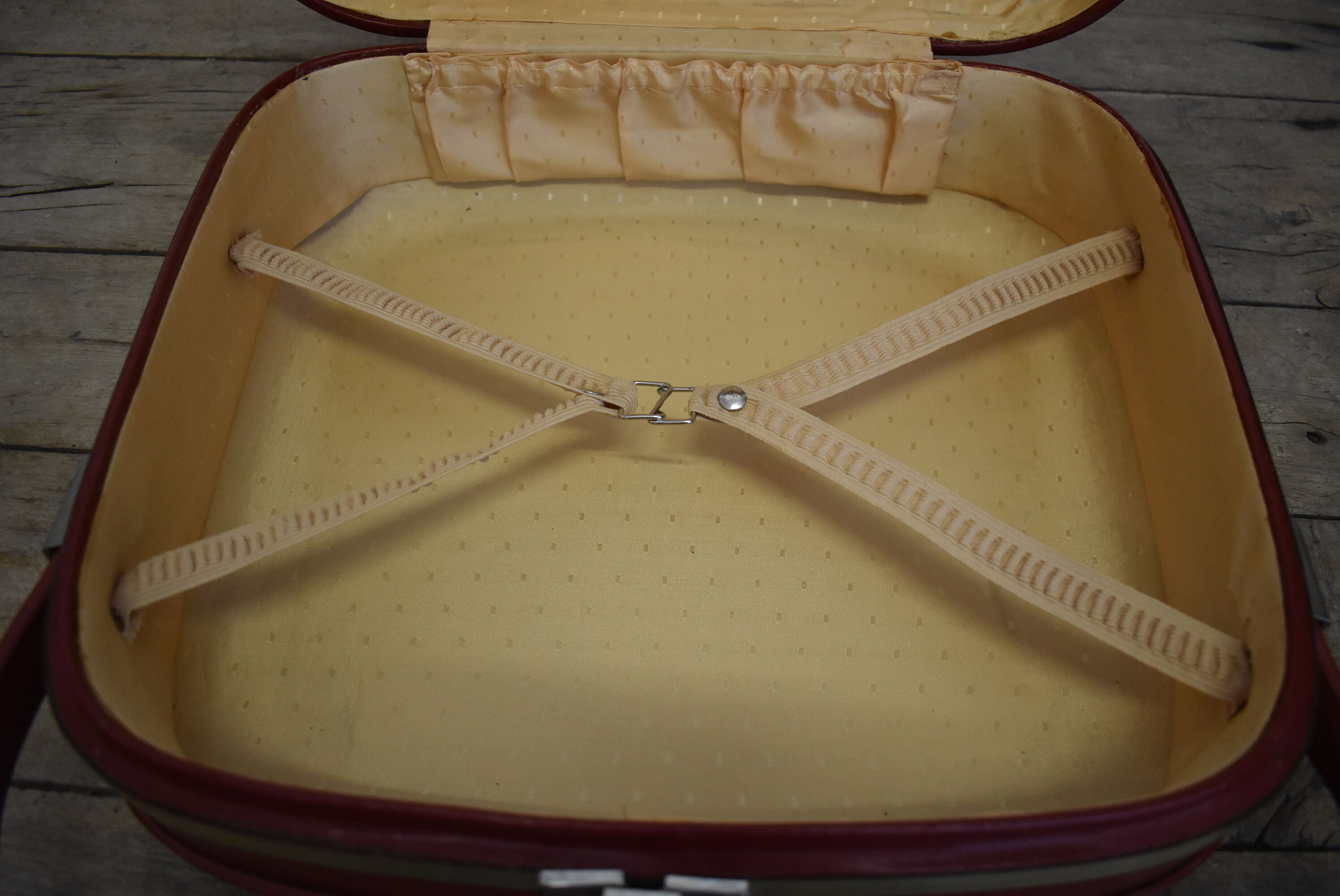 Vintage red suitcase