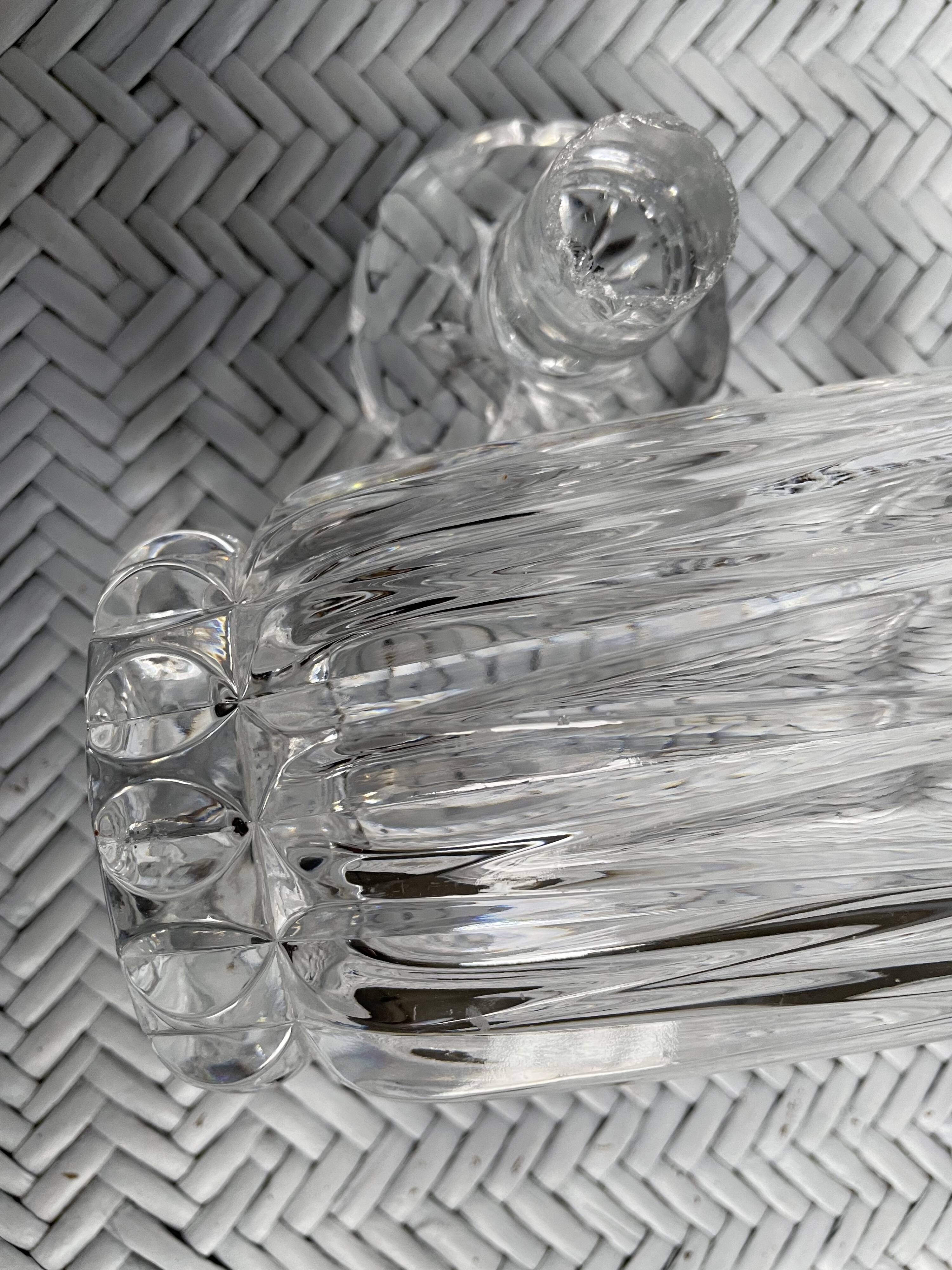 Carafon en cristal taillé H21