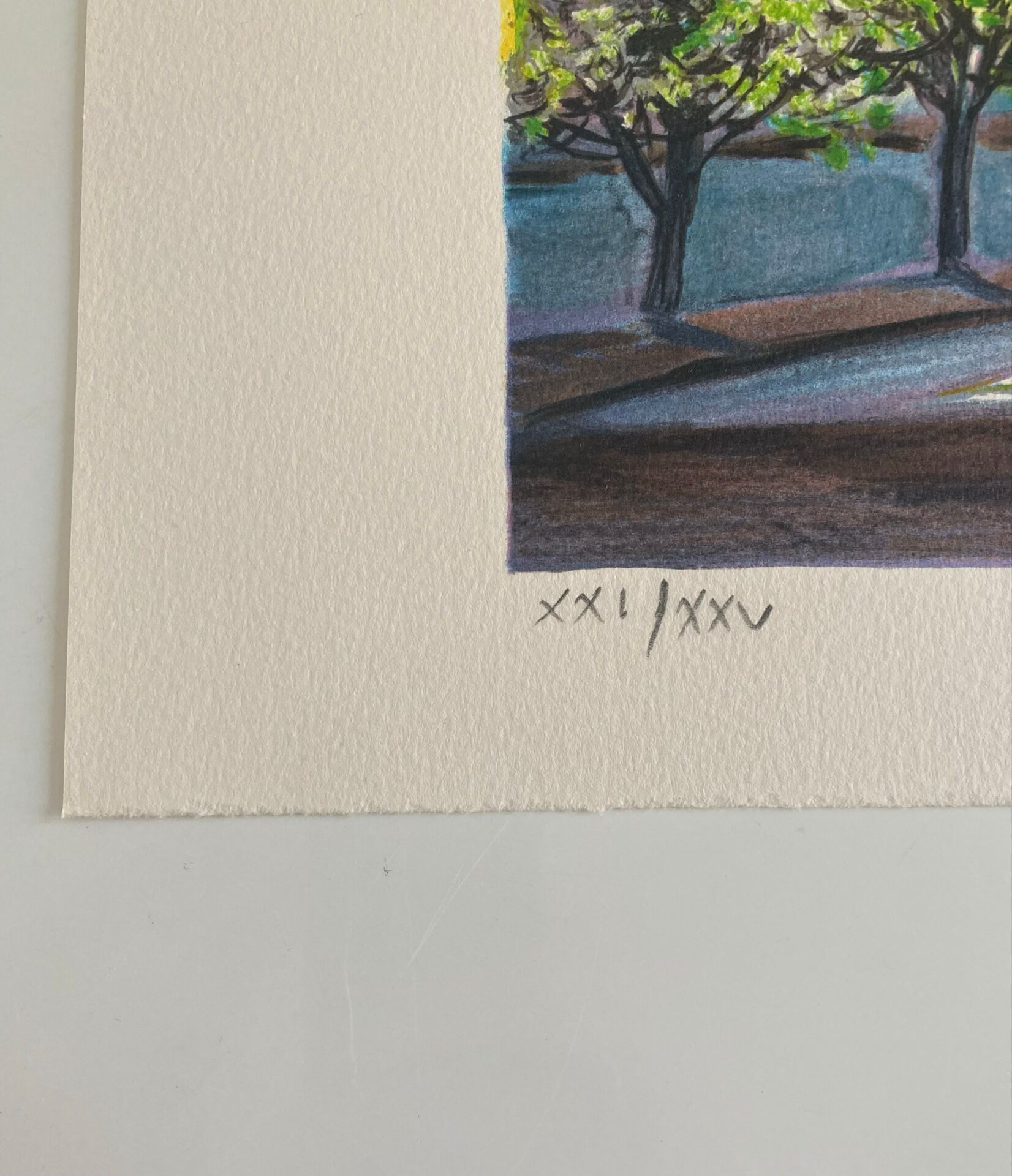 Lithographie originale numérotée et signée au crayon Michel Henry