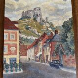 Oil on landscape cardboard 35 X 27