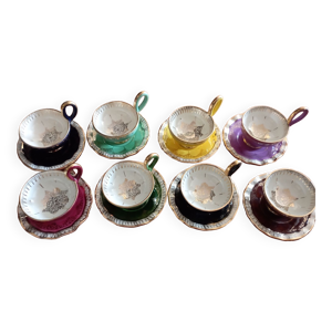 Tasse et soucoupe signé André