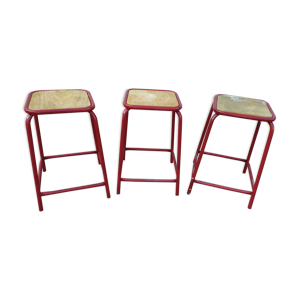 Lot de 3 tabouret bas