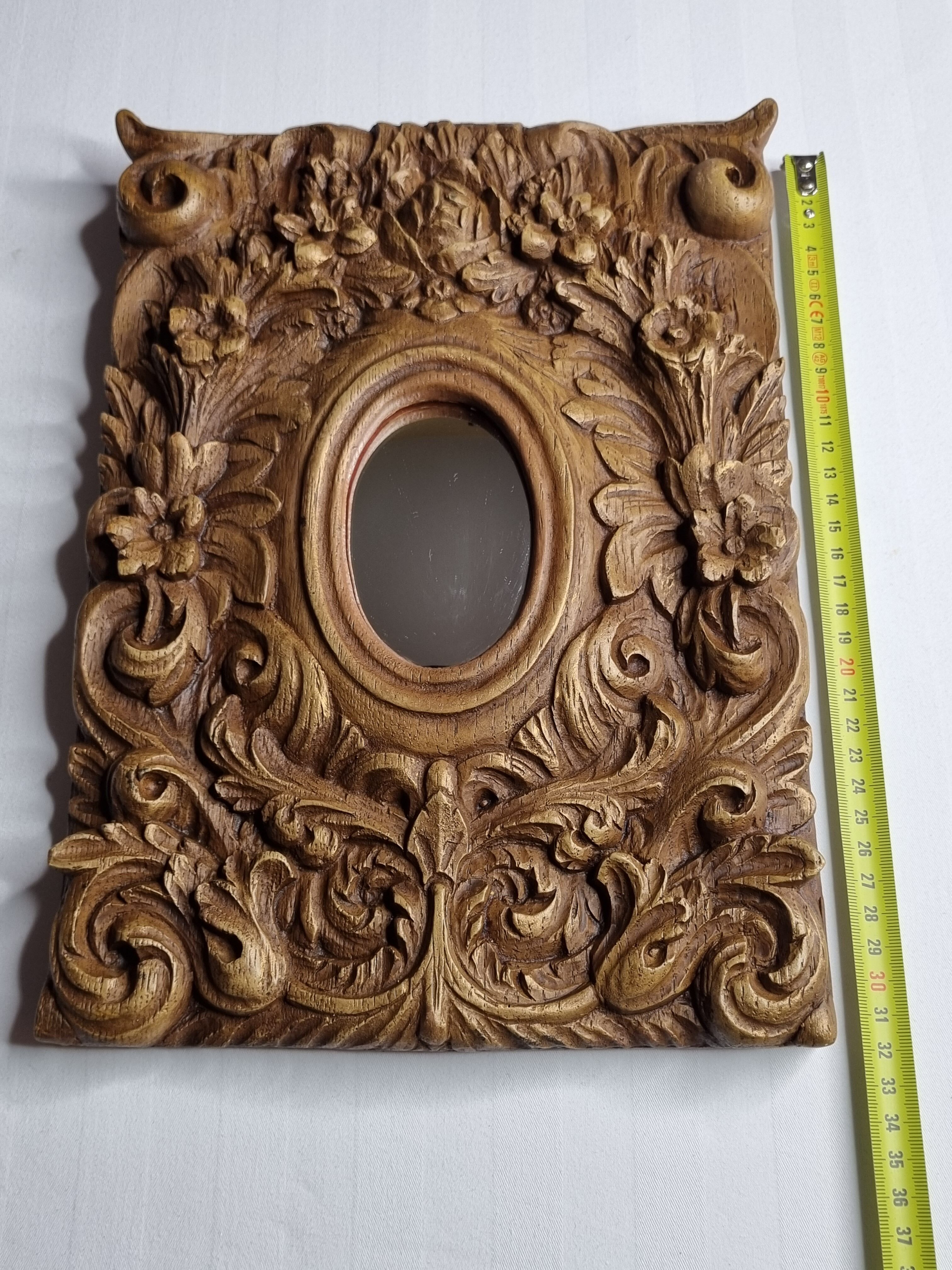 Vintage witch mirror "Gargoyles studio" Brooklyn, New York, 32 cm