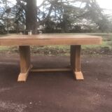 Dining table 1940 Art Deco walnut