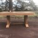 Dining table 1940 Art Deco walnut