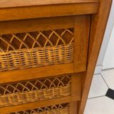 Vintage chest of drawers with compass feet
