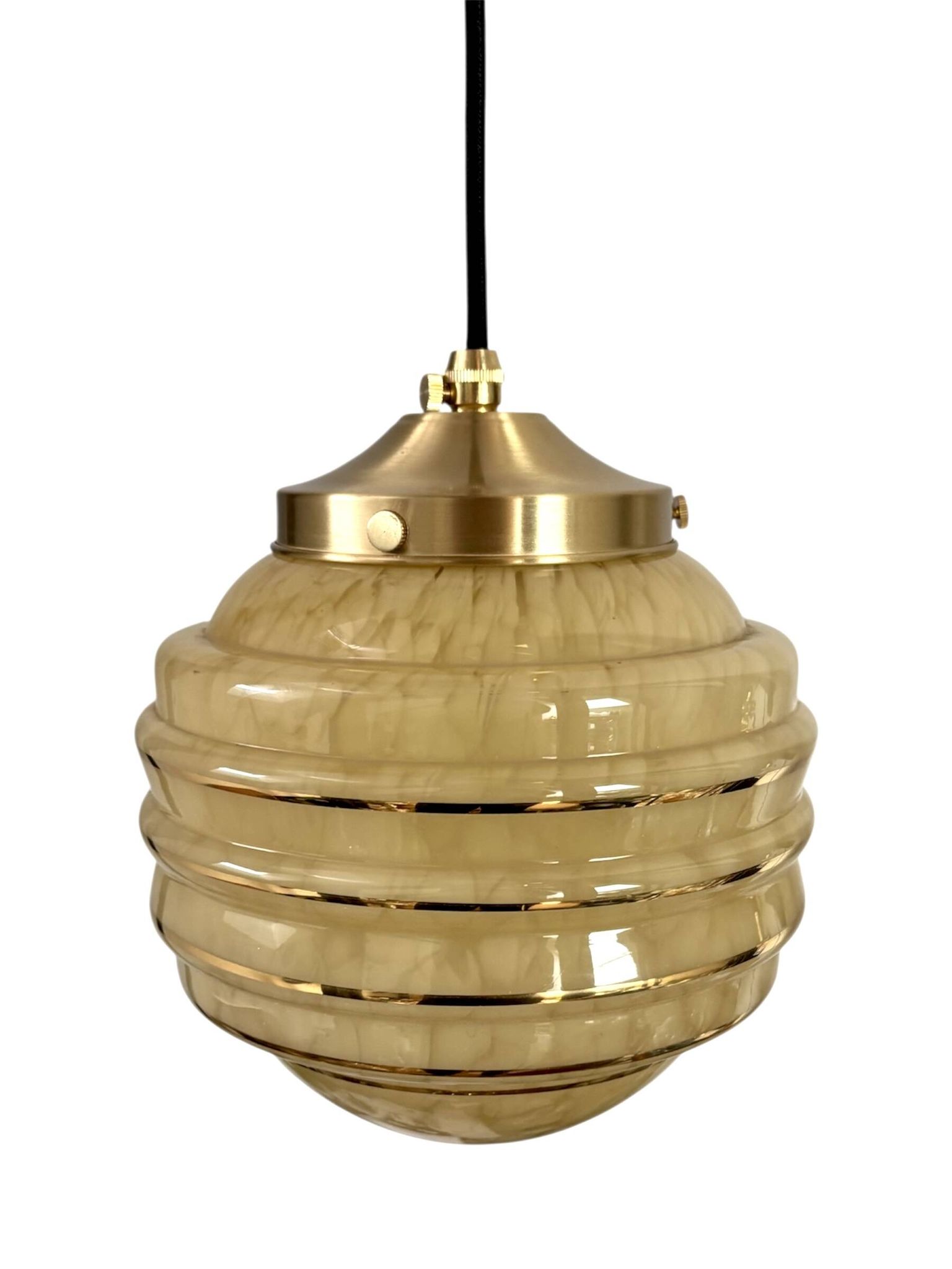 Suspension globe Art Déco