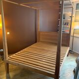 Solid teak canopy bed 160x200