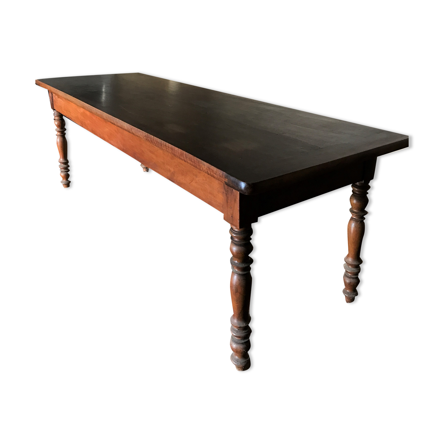 Walnut farmhouse table