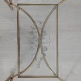 Console - table basse - laiton et verre - vintage.