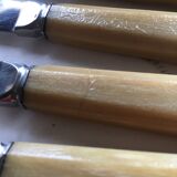 Series of 12 antique stainless steel knives