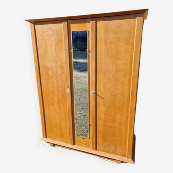 2-door glazed mirror cabinet