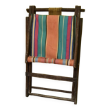 Chaise de plage française en bois de la 1ère moitié du 20ème siècle