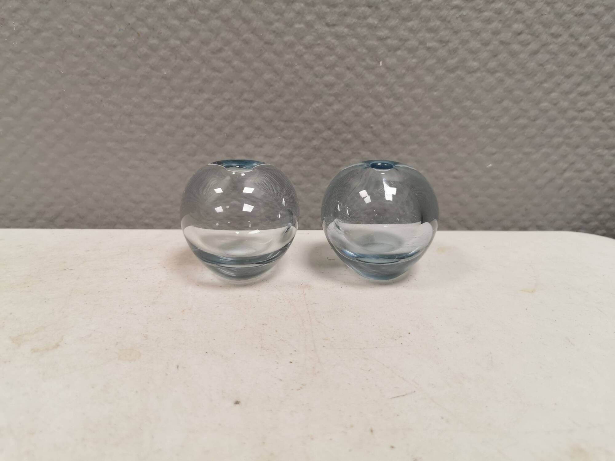 Two small "Rondo" ball vases by Per Lütken for Holmegaard Glassworks 1961