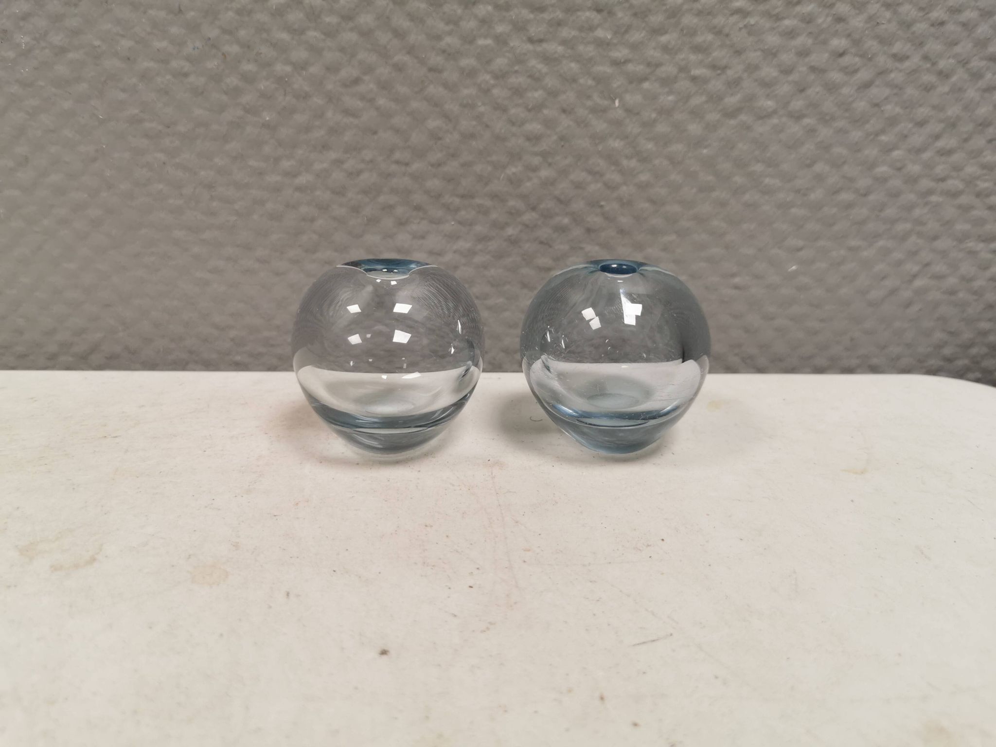 Two small "Rondo" ball vases by Per Lütken for Holmegaard Glassworks 1961