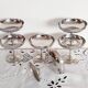 Ice cream or sorbet cups, set of 6, in 18/10 stainless steel (ref14)