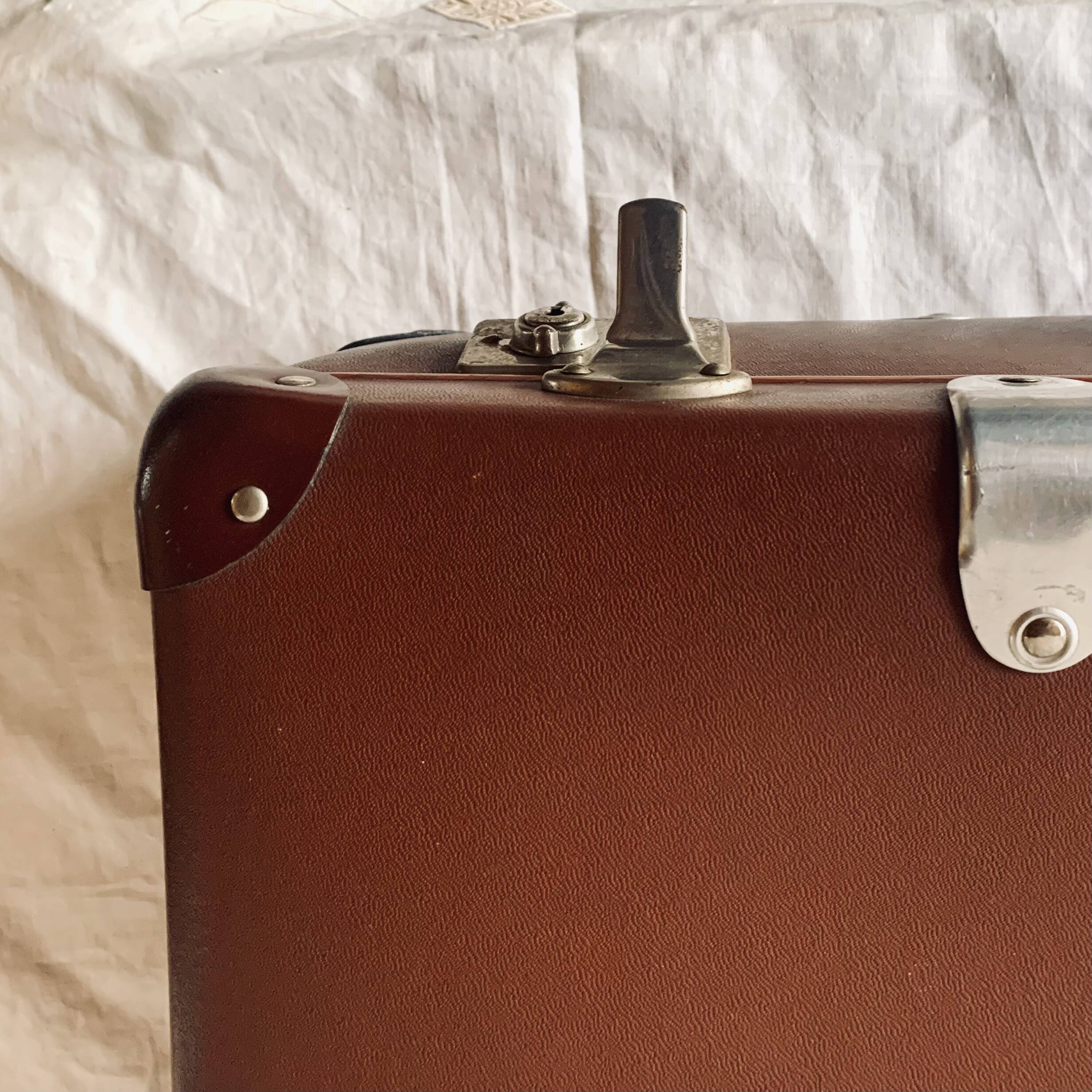Old fiberglass suitcase