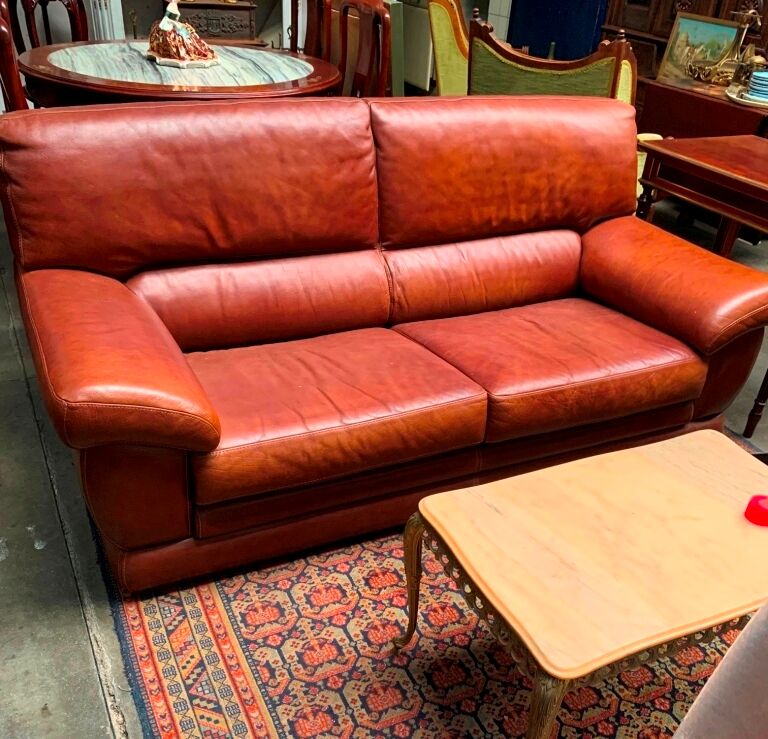 Leather sofa