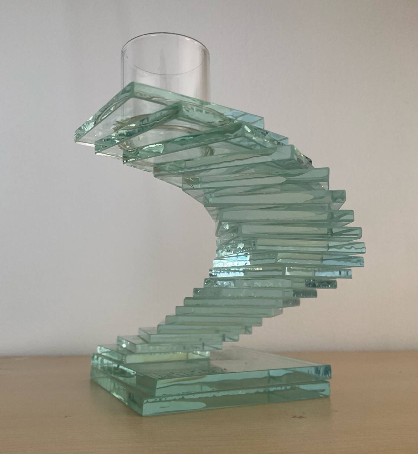 Daskas Amsterdam glass candle holder from the 80s