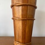 Antique Wooden Barrel Style Umbrella Stand Vintage Decor