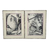 Set of two prints signed LEPOTIER