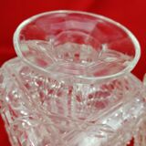 Paire de carafes en cristal de Baccarat ancien Diamant Pierreries
