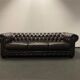 Brown leather Chesterfield vintage Sofa