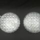 Pair of round ceiling lights