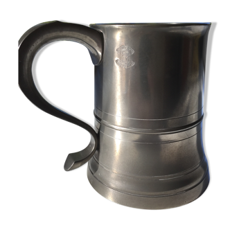 Beer mug in tin