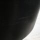 Black leather armchair by Charles Pollock for Knoll International