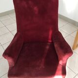 Velvet armchair