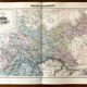 Ancienne carte géographie  Empire d'Allemagne Prusse et autres états du Nord